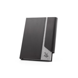 AUSTEN A5. Agenda A5 em PU (58% reciclado) e PET reciclado (100% rPET) 300D