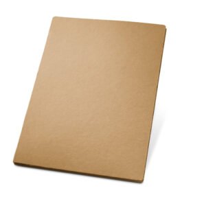 POE. Pasta A4 em cartão kraft 100% reciclado (450 g/m²) com 40 páginas lisas recicladas