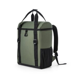 ROMA L. Cooler. Mochila térmica almofadada em 600D ripstop em poliéster reciclado com interior forrado em PEVA 16 L