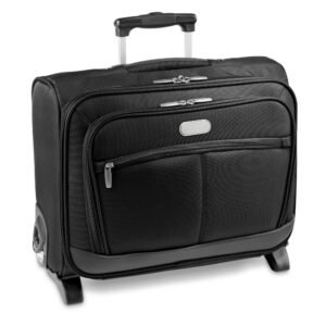 MOURA. Mala de viagem para notebook 15'6" em c. sintético e 1680D com caixa rígida e 2 rodas 20 L