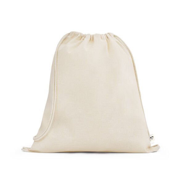 BELIZE. Sacola tipo mochila 100% algodão orgânico (140 g/m²)
