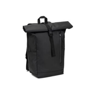 OSASCO BPACK. Mochila "Roll top" com design em sistema de fecho que permite enrolar a parte superior em poliéster reciclado 600D de alta densidade com revestimento resistente á água 20 L